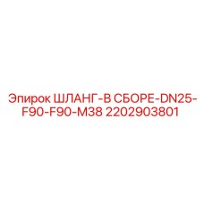 2202903801 ШЛАНГ-В СБОРЕ-DN25-F90-F90-M38 Epiroc