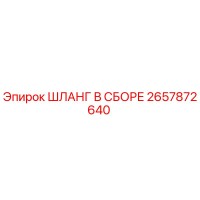 2657872640 ШЛАНГ В СБОРЕ Epiroc
