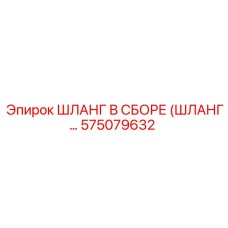 575079632 ШЛАНГ В СБОРЕ (ШЛАНГ…) Epiroc