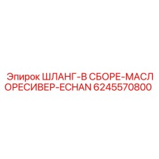 6245570800 ШЛАНГ-В СБОРЕ-МАСЛОРЕСИВЕР-ECHAN Epiroc