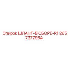 2657377954 ШЛАНГ-В СБОРЕ-R1 Epiroc