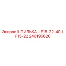 246195620 ШПИЛЬКА-LE15-22-40-LF15-22 Epiroc