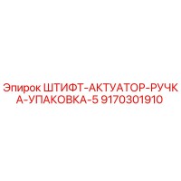 9170301910 ШТИФТ-АКТУАТОР-РУЧКА-УПАКОВКА-5 Эпирок / Epiroc