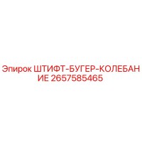 2657585465 ШТИФТ-БУГЕР-КОЛЕБАНИЕ Epiroc
