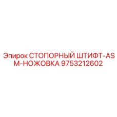 9753212602 СТОПОРНЫЙ ШТИФТ-ASM-НОЖОВКА Epiroc