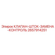 Оригинальный шток клапана замены 2657914251 производитель Epiroc