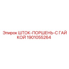 1901055264 ШТОК-ПОРШЕНЬ-С ГАЙКОЙ Epiroc