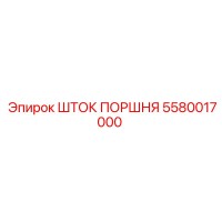5580017000 Шток поршня Эпирок