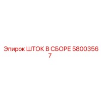 58003567 ШТОК В СБОРЕ Epiroc