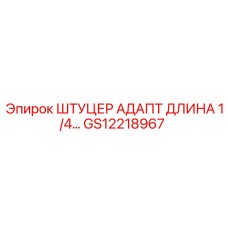 GS12218967 ШТУЦЕР АДАПТ ДЛИНА 1/4… Epiroc