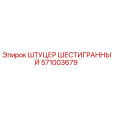 571003679 ШТУЦЕР ШЕСТИГРАННЫЙ Epiroc