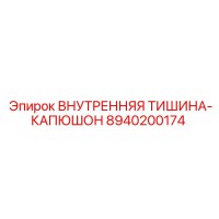 8940200174 ВНУТРЕННЯЯ ТИШИНА-КАПЮШОН Epiroc