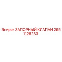 2651126233 ЗАПОРНЫЙ КЛАПАН Epiroc