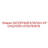 4700781678 ЗАПОРНЫЙ КЛАПАН-КРОНШТЕЙН Epiroc