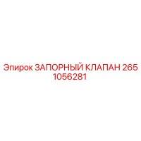 2651056281 ЗАПОРНЫЙ КЛАПАН Epiroc