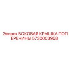 5730003958 БОКОВАЯ КРЫШКА ПОПЕРЕЧИНЫ Epiroc