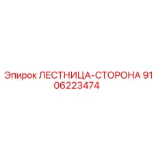9106223474 ЛЕСТНИЦА-СТОРОНА Epiroc