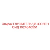 1624640551 ГЛУШИТЕЛЬ 1/8+СОЛЕНОИД Epiroc