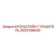 2653158630 КРОНШТЕЙН-ГЛУШИТЕЛЬ Epiroc