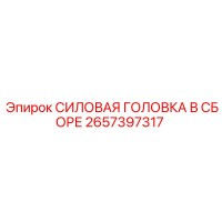 2657397317 СИЛОВАЯ ГОЛОВКА В СБОРЕ Epiroc