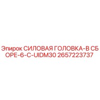 2657223737 СИЛОВАЯ ГОЛОВКА-В СБОРЕ-6-C-UIDM30 Epiroc