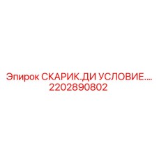 2202890802 СКАРИК.ДИ УСЛОВИЕ.… Epiroc