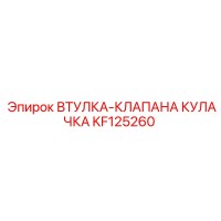 KF125260 ВТУЛКА-КЛАПАНА КУЛАЧКА Epiroc