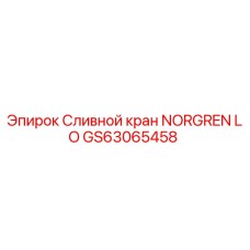 GS63065458 Сливной кран NORGREN LO Epiroc