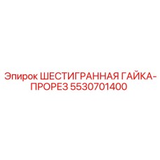 5530701400 ШЕСТИГРАННАЯ ГАЙКА-ПРОРЕЗ Epiroc