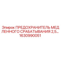 1630990051 ПРЕДОХРАНИТЕЛЬ МЕДЛЕННОГО СРАБАТЫВАНИЯ 2,5… Epiroc