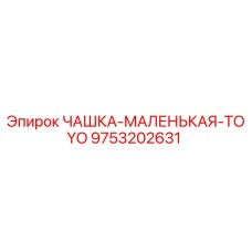 9753202631 ЧАШКА-МАЛЕНЬКАЯ-TOYO Epiroc