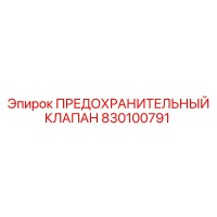 830100791 ПРЕДОХРАНИТЕЛЬНЫЙ КЛАПАН Epiroc