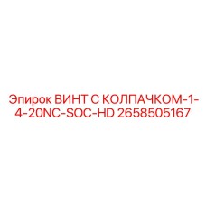 2658505167 ВИНТ С КОЛПАЧКОМ-1-4-20NC-SOC-HD Epiroc