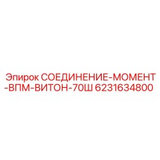 6231634800 СОЕДИНЕНИЕ-МОМЕНТ-ВПМ-ВИТОН-70Ш Epiroc