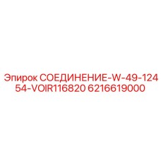 6216619000 СОЕДИНЕНИЕ-W-49-12454-VOIR116820 Epiroc