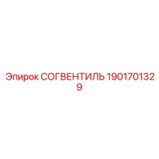1901701329 СОГВЕНТИЛЬ Epiroc