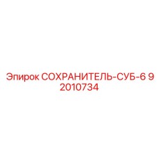 92010734 СОХРАНИТЕЛЬ-СУБ-6 Epiroc