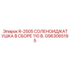 GS63065195 Соленоид/катушка в сборе 110В R-2505 Эпирок (Epiroc)