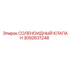 3092631248 СОЛЕНОИДНЫЙ КЛАПАН Epiroc