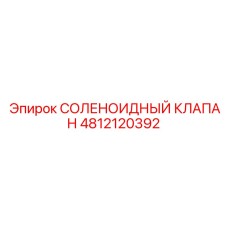4812120392 СОЛЕНОИДНЫЙ КЛАПАН Epiroc