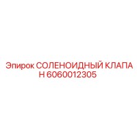 6060012305 СОЛЕНОИДНЫЙ КЛАПАН Эпирок