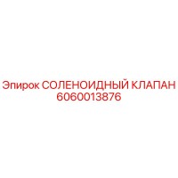 6060013876 СОЛЕНОИДНЫЙ КЛАПАН Эпирок