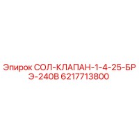 6217713800 СОЛ-КЛАПАН-1-4-25-БРЭ-240В Epiroc