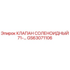 GS63071106 КЛАПАН СОЛЕНОИДНЫЙ 71-15300 Epiroc