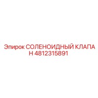 4812315891 СОЛЕНОИДНЫЙ КЛАПАН Epiroc