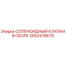 2653376679 СОЛЕНОИДНЫЙ КЛАПАН В СБОРЕ Epiroc