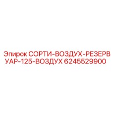 6245529900 СОРТИ-ВОЗДУХ-РЕЗЕРВУАР-125-ВОЗДУХ Epiroc