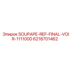 6218701462 SOUPAPE-REF-FINAL-VOIR-1111000 Epiroc