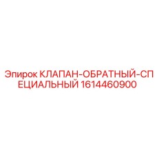 1614460900 КЛАПАН-ОБРАТНЫЙ-СПЕЦИАЛЬНЫЙ (Epiroc)