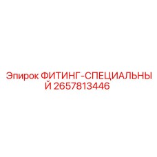 2657813446 ФИТИНГ-СПЕЦИАЛЬНЫЙ Epiroc
